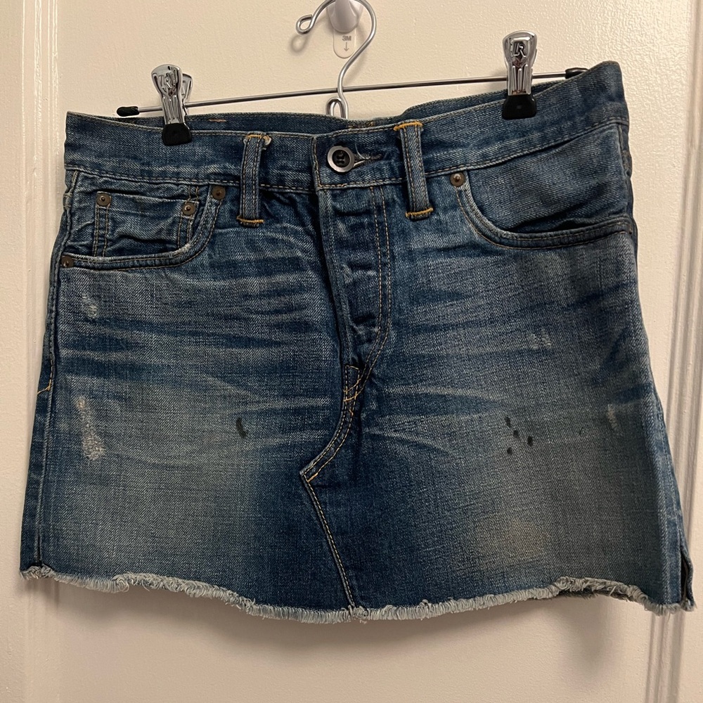 RRL Selvage Denim Mini Skirt Size 27